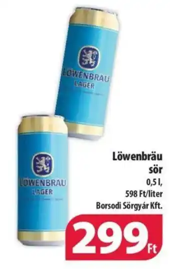 Coop Löwenbräu sör 0,5 l ajánlat