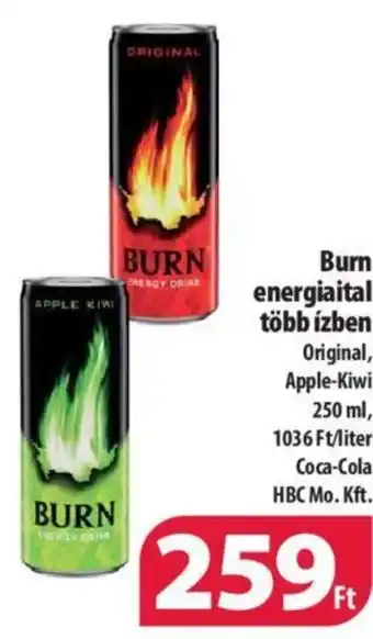 Coop Burn energiaital több ízben 250 ml ajánlat