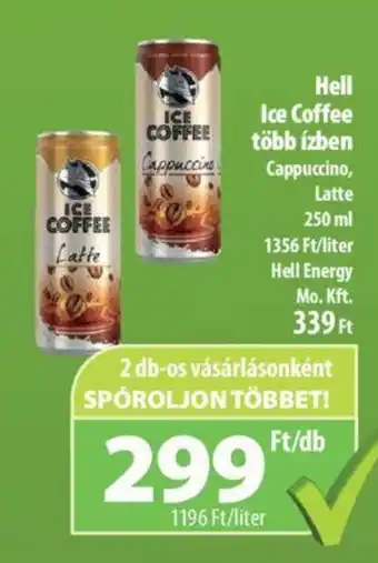Coop Hell Ice Coffee több ízben 250 ml ajánlat