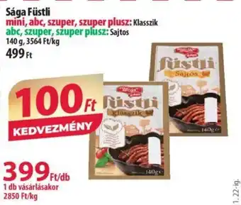 Coop Sága Füstli 140 g ajánlat