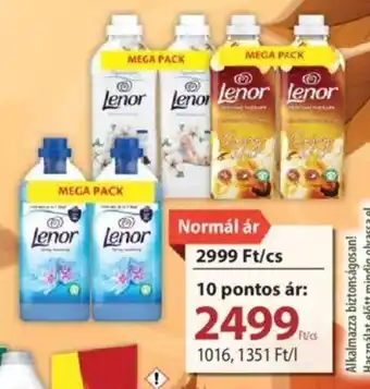 Coop Lenor Cotton Fresh, Gold Orchid öblítő stb. 2 x 925 / 2 x 1230 ml ajánlat