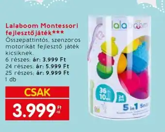 Lalaboom Montessori fejlesztő játék 6 - 25 részes