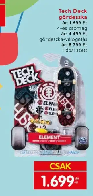 Tech Deck gördeszka 1 db / 1 szett