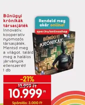 Bűnügyi krónikák társasjáték