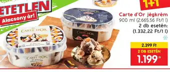 Spar Carte d'Or jégkrém 900 ml ajánlat