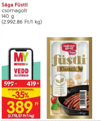 Spar Sága Füstli 140 g ajánlat