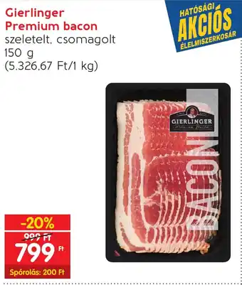 Spar Gierlinger Premium bacon 150 g ajánlat