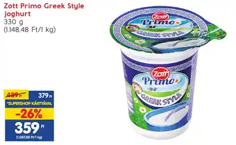 Spar Zott Primo Greek Style joghurt 330 g ajánlat