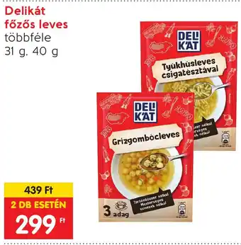 Spar Delikát főzős leves 31 / 40 g ajánlat