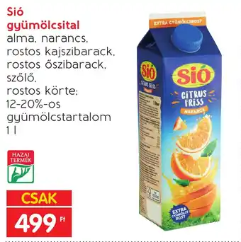 Spar Sió gyümölcsital 1 l ajánlat