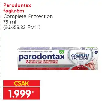 Spar Parodontax fogkrém 75 ml ajánlat