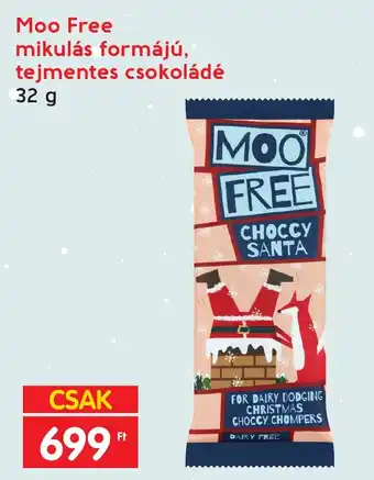 Spar Moo Free mikulás formájú, tejmentes csokoládé 32 g ajánlat