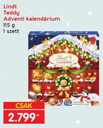 Spar Lindt Teddy Adventi kalendárium 115 g ajánlat