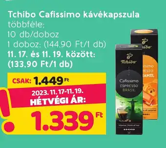Spar Tchibo Cafissimo kávékapszula 10 db ajánlat