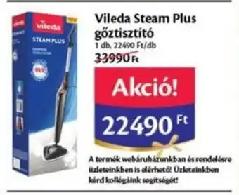 EcoFamily Vileda Steam Plus gőztisztító 1 db ajánlat