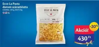 Ecco La Pasta durum száraztészta 500 g