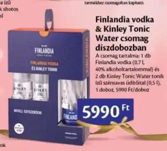Finlandia vodka & Kinley Tonic Water csomag 1 - 2 db / 0,7 - 0,5 l