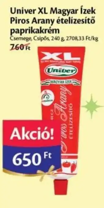 Univer XL Magyar Ízek Piros Arany ételízesítő paprikakrém 240 g