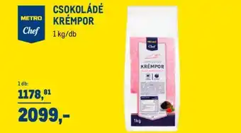 Metro METRO CSOKOLÁDÉ KRÉMPOR 1kg ajánlat