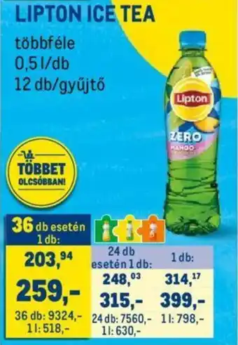 Metro LIPTON ICE TEA 0,5l ajánlat