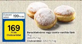 Baracklekváros vagy csokis-vaníliás fánk 75 g