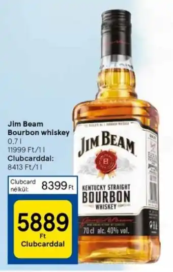 Tesco Jim Beam Bourbon whiskey 0,7 l ajánlat