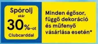 Minden égősor, függő dekoráció és vásárlása esetén