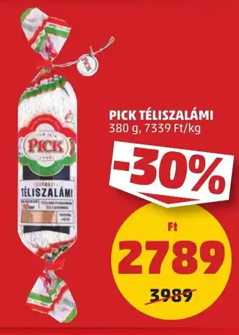 PENNY PICK TÉLISZALÁMI 380 g ajánlat