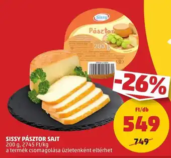 PENNY SISSY PÁSZTOR SAJT 200 g ajánlat