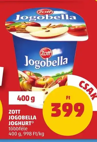 PENNY ZOTT JOGOBELLA JOGHURT 400 g ajánlat
