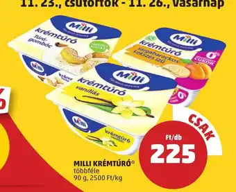 PENNY MILLI KRÉMTÚRÓ 90 g ajánlat