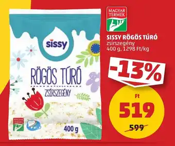 PENNY SISSY RÖGÖS TÚRÓ 400 g ajánlat
