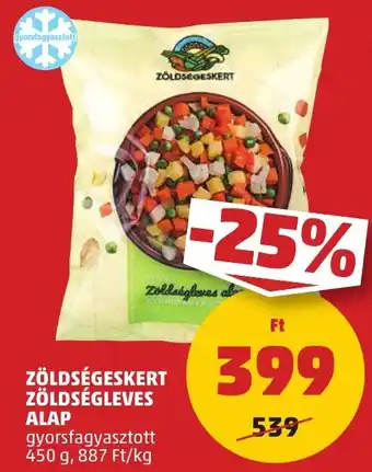 PENNY ZÖLDSÉGESKERT ZÖLDSÉGLEVES ALAP 450 g ajánlat