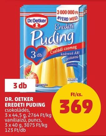 PENNY DR. OETKER EREDETI PUDING 3 x 44,5 / 3 x 40 g ajánlat