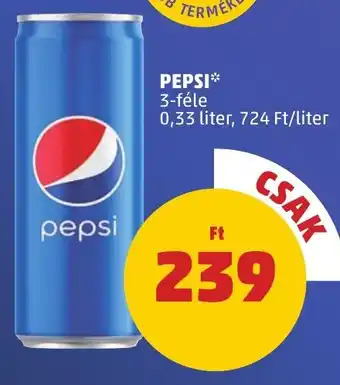 PENNY PEPSI 0,33 l ajánlat