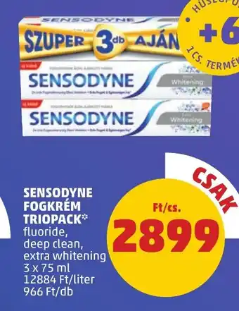PENNY SENSODYNE FOGKRÉM TRIOPACK 3 x 75 ml ajánlat