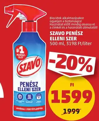 PENNY SZAVO PENÉSZ ELLENI SZER 500 ml ajánlat