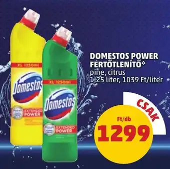PENNY DOMESTOS POWER FERTŐTLENÍTŐ 1,25 l ajánlat
