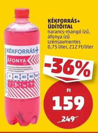 PENNY KÉKFORRÁS+ ÜDÍTŐITAL 0,75 l ajánlat