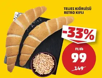 TELJES KIŐRLÉSŰ RETRO KIFLI 1 db