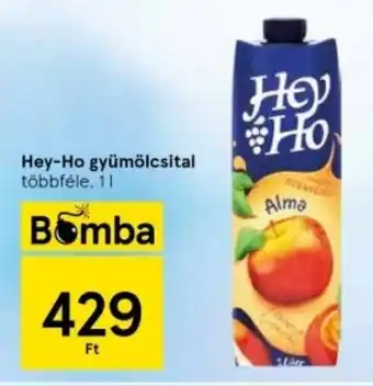 Tesco Hey-Ho gyümölcsital 1 l ajánlat