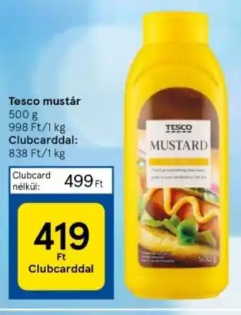 Tesco Tesco mustár 500 g ajánlat