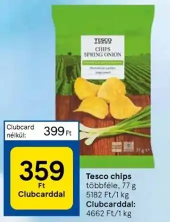Tesco Tesco chips 77 g ajánlat