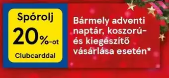 Bármely adventi naptár, koszorú- és kiegészítő vásárlása esetén