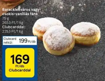 Tesco Baracklekváros vagy csokis-vaníliás fánk 75 g ajánlat