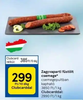 Tesco Zagyvaparti füstölt csemege 10dkg ajánlat