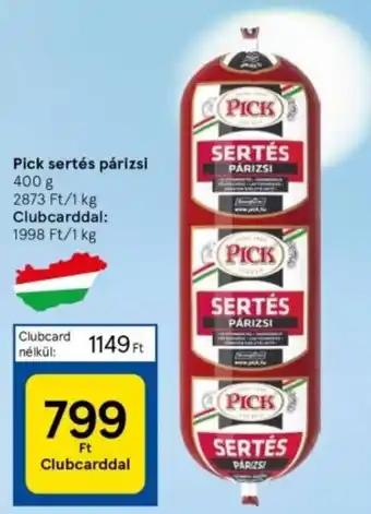 Tesco Pick sertés párizsi 400 g ajánlat