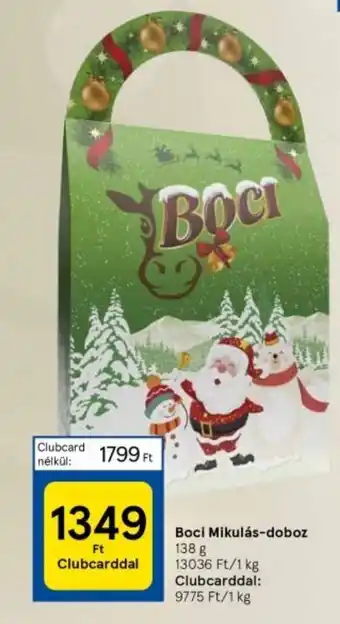 Tesco Boci Mikulás doboz 138g ajánlat