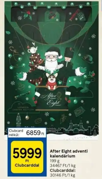 Tesco After Eight adventi kalendárium 199 g ajánlat