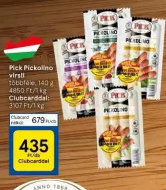 Tesco Pick Pickolino virsli 140g ajánlat